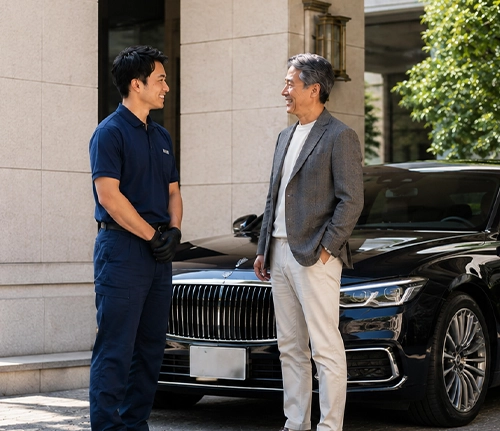 自分の手で高級車を仕上げる仕事